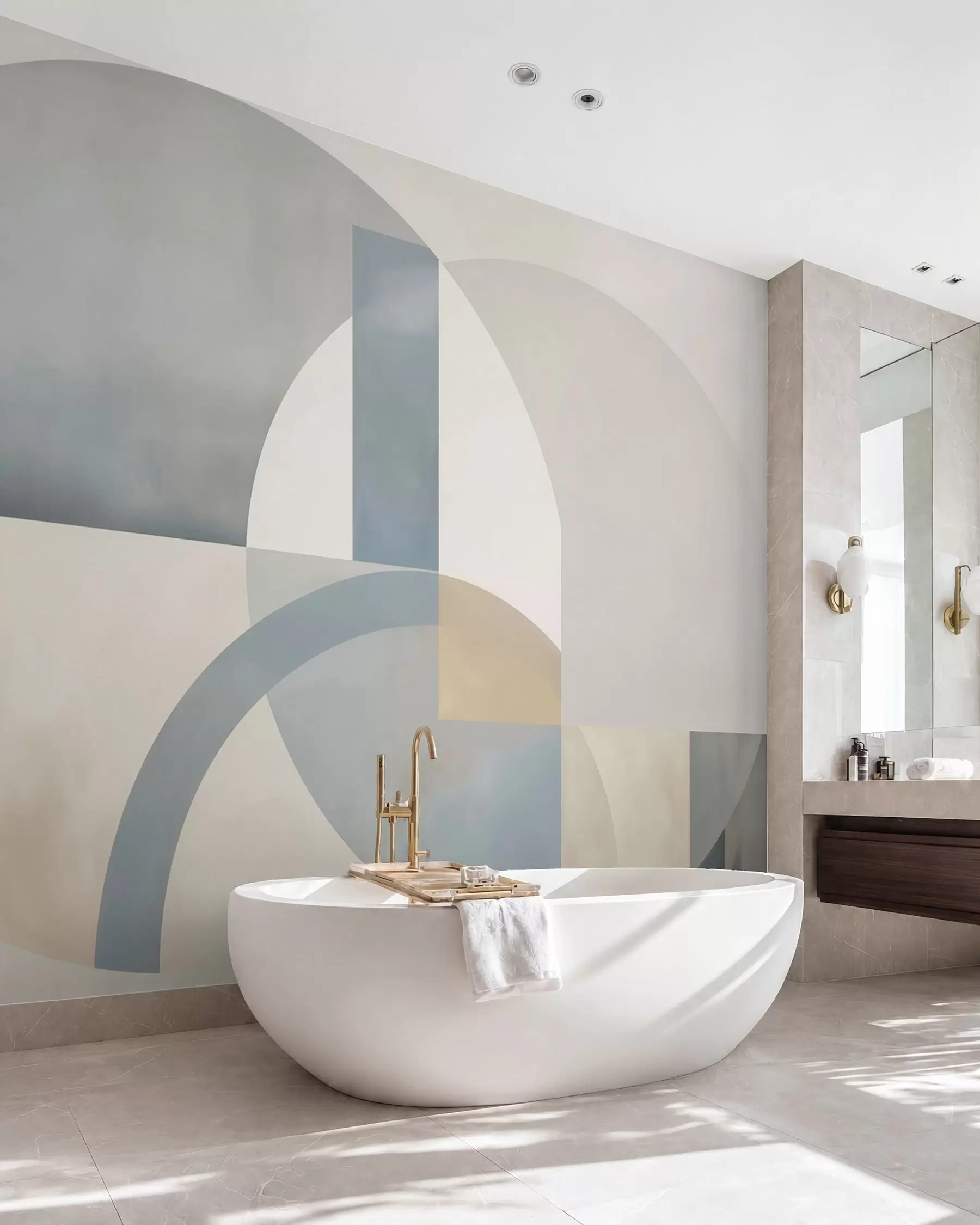 wall murals Геометријска апстракција са имитацијом текстуре w05778