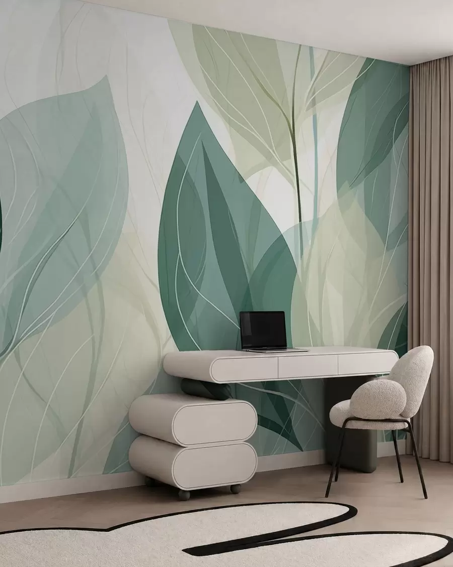 wall murals Шапутање лишћа w09970v1