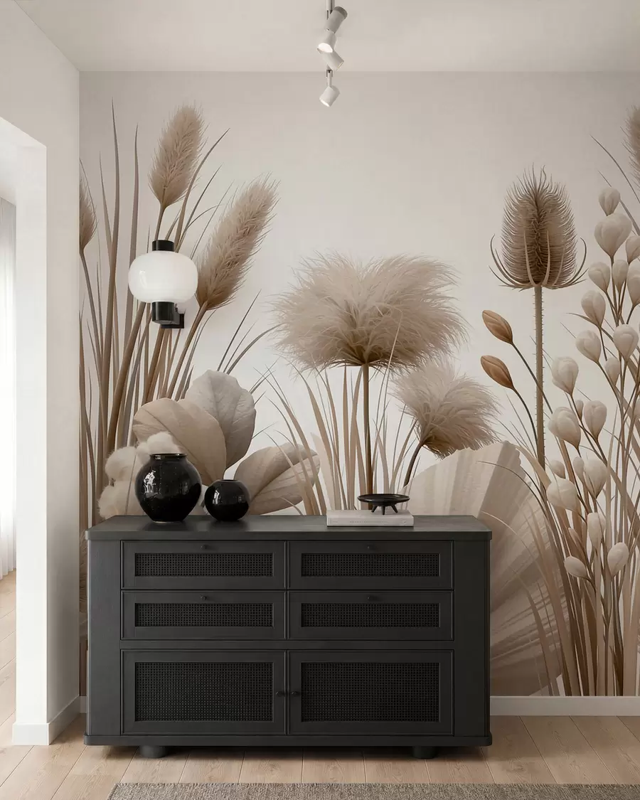 wall murals Vrt suvog cvijeća w09932
