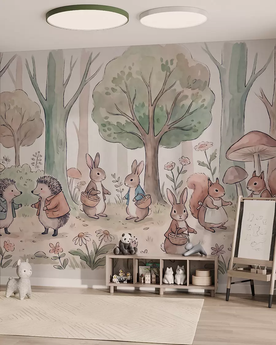 wall murals Šumska čajanka w09951