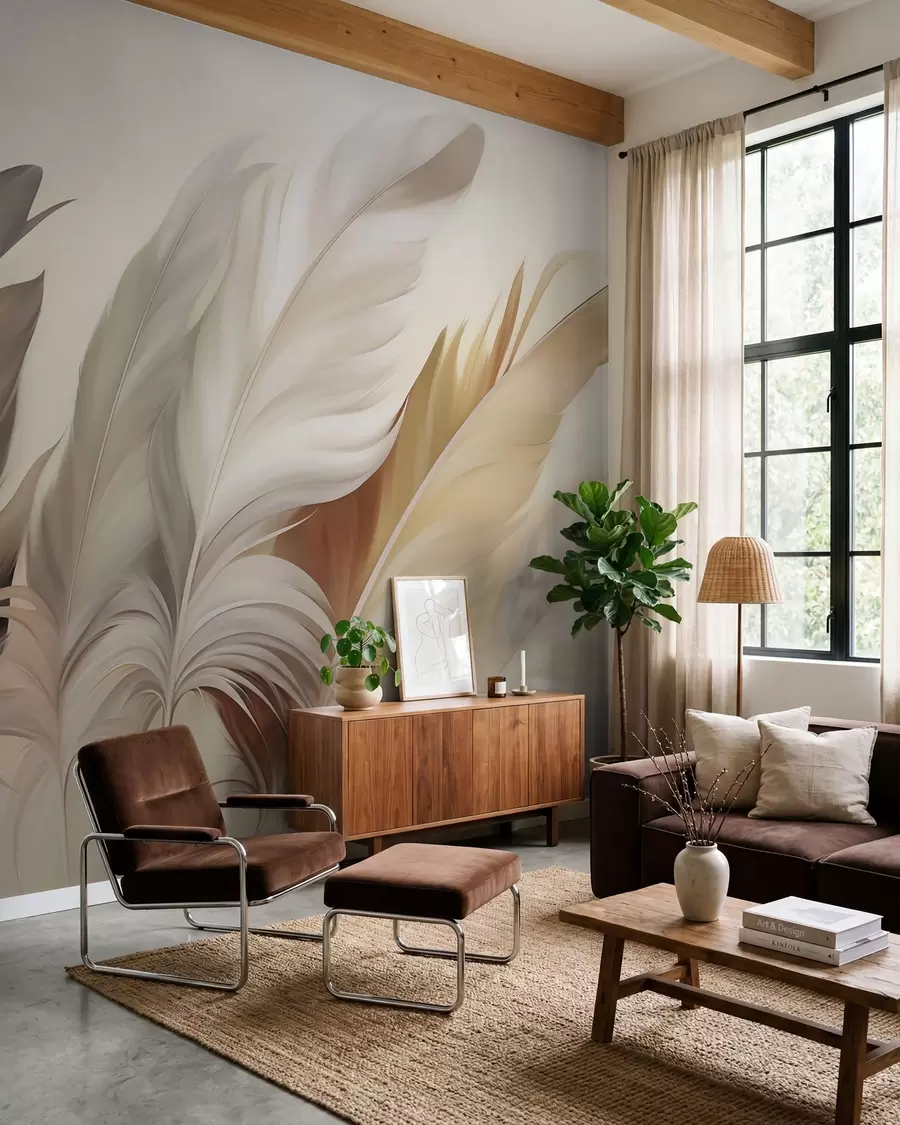 wall murals Апстрактно перје w05789