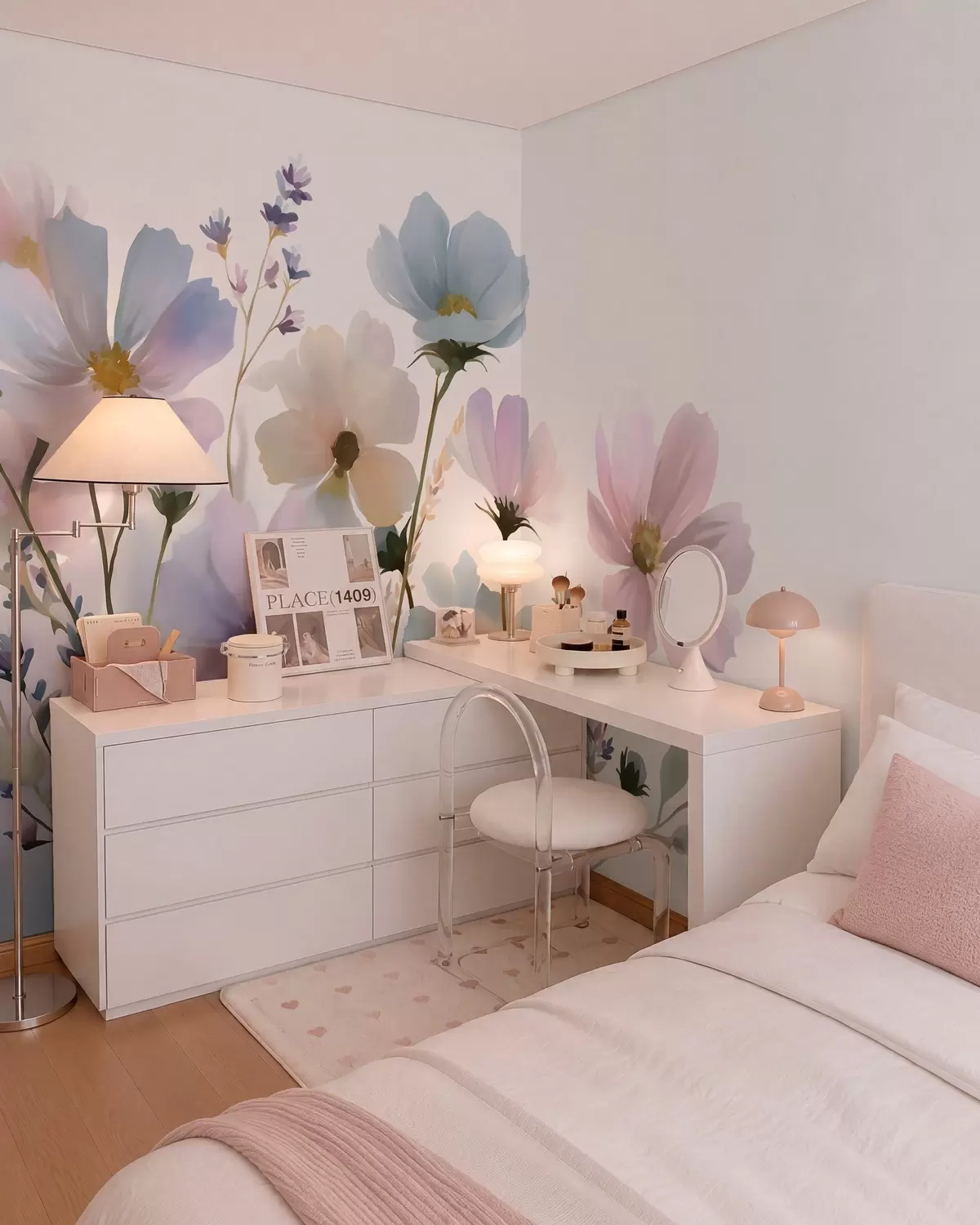 wall murals Poljsko cvijeće u akvarelu w05755