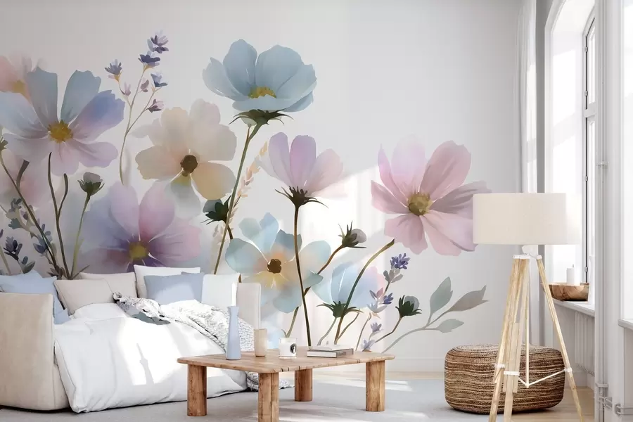 wall murals Дивље цвеће у акварелном стилу w05755