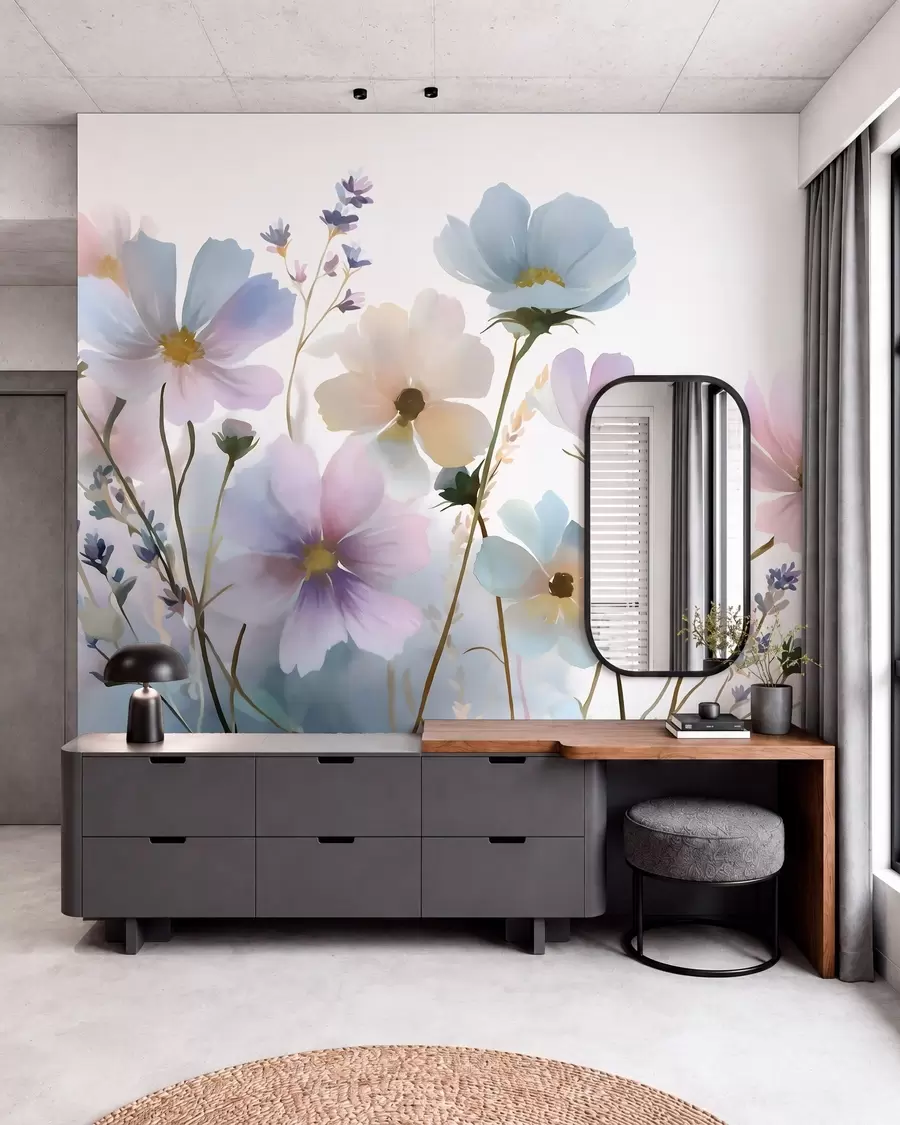 wall murals Дивље цвеће у акварелном стилу w05755
