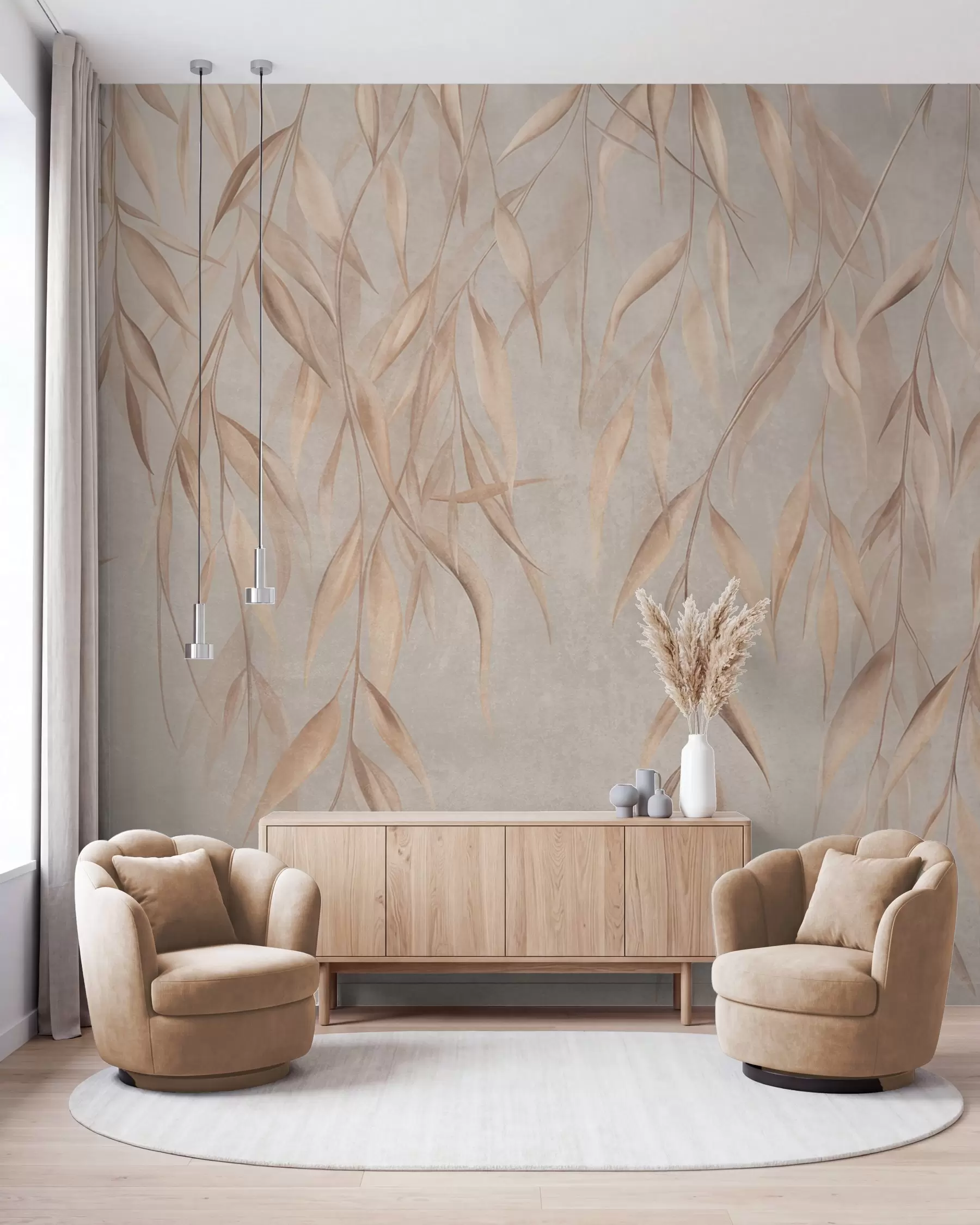 wall murals Vrba u boji pijeska w09980