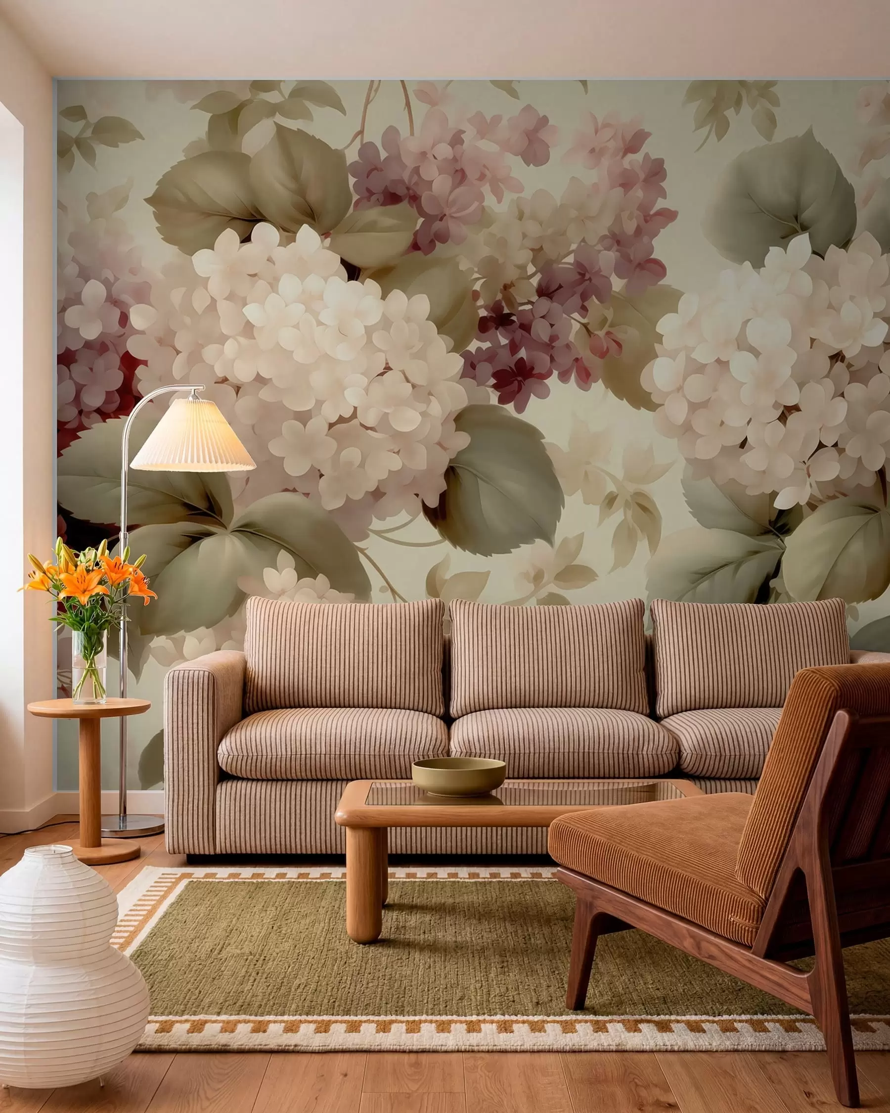 wall murals Цвеће хортензије w05436