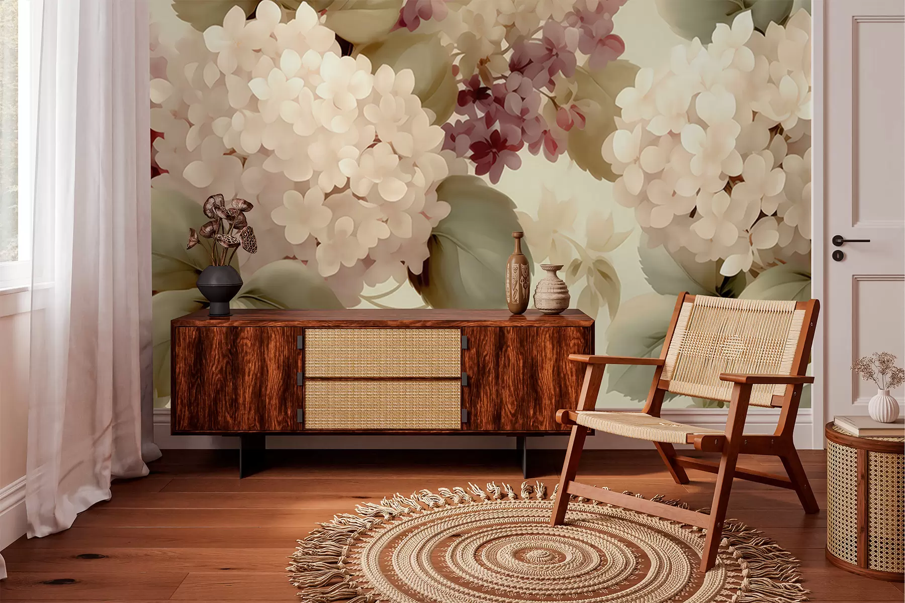 wall murals Цвеће хортензије w05436
