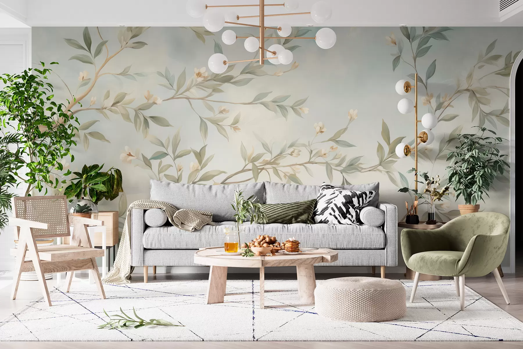 wall murals Грана са цвећем w05677