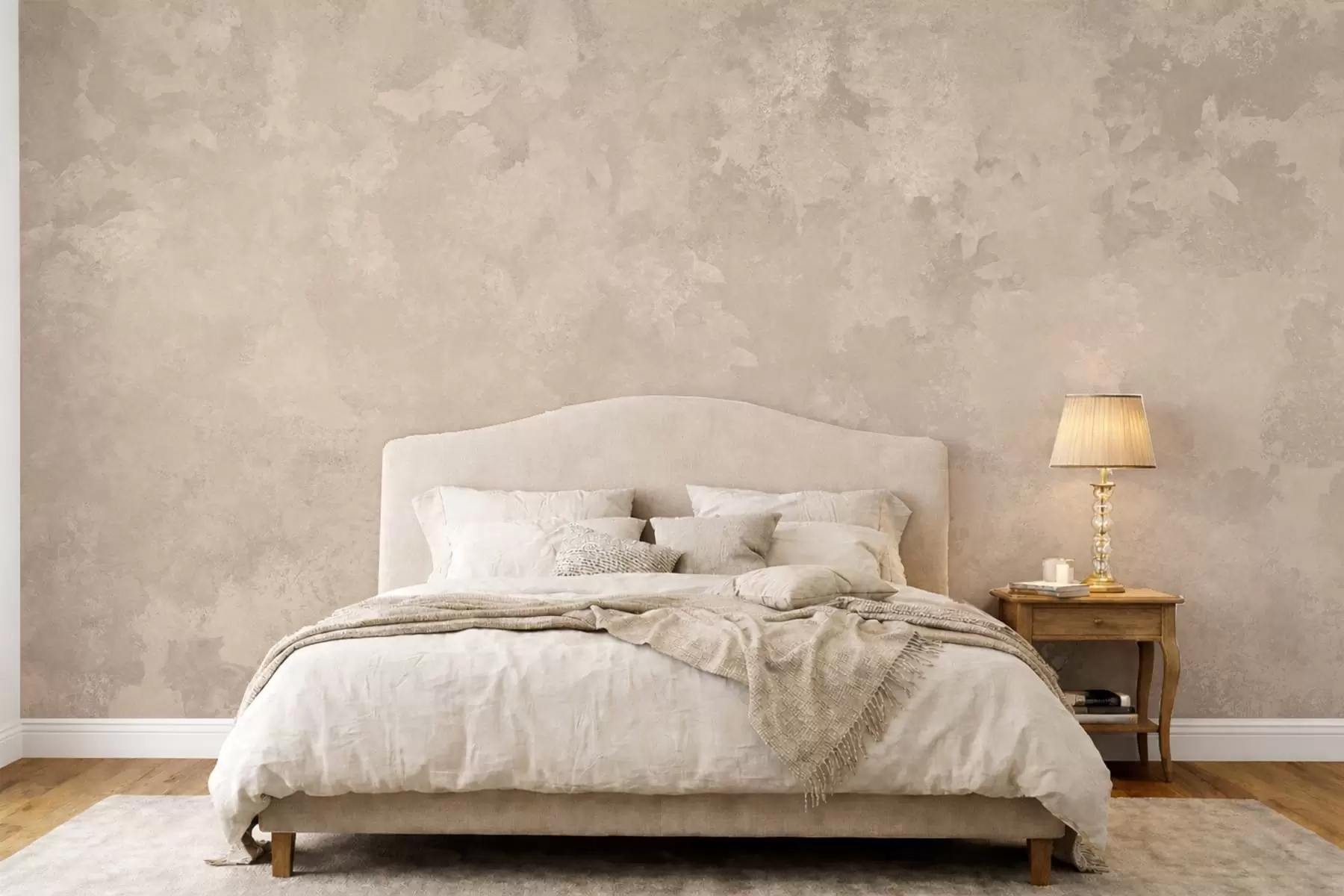 wall murals Топла бадем беж текстура са меким природним тоналним прелазима w05814