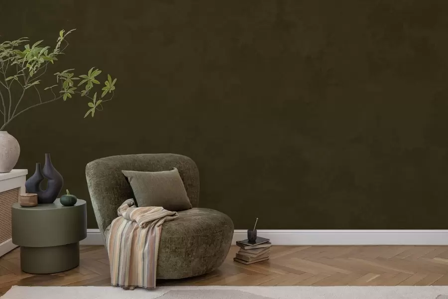 wall murals Тамно маслинасти тон са меком текстуром и природним тонским прелазима w05814v3