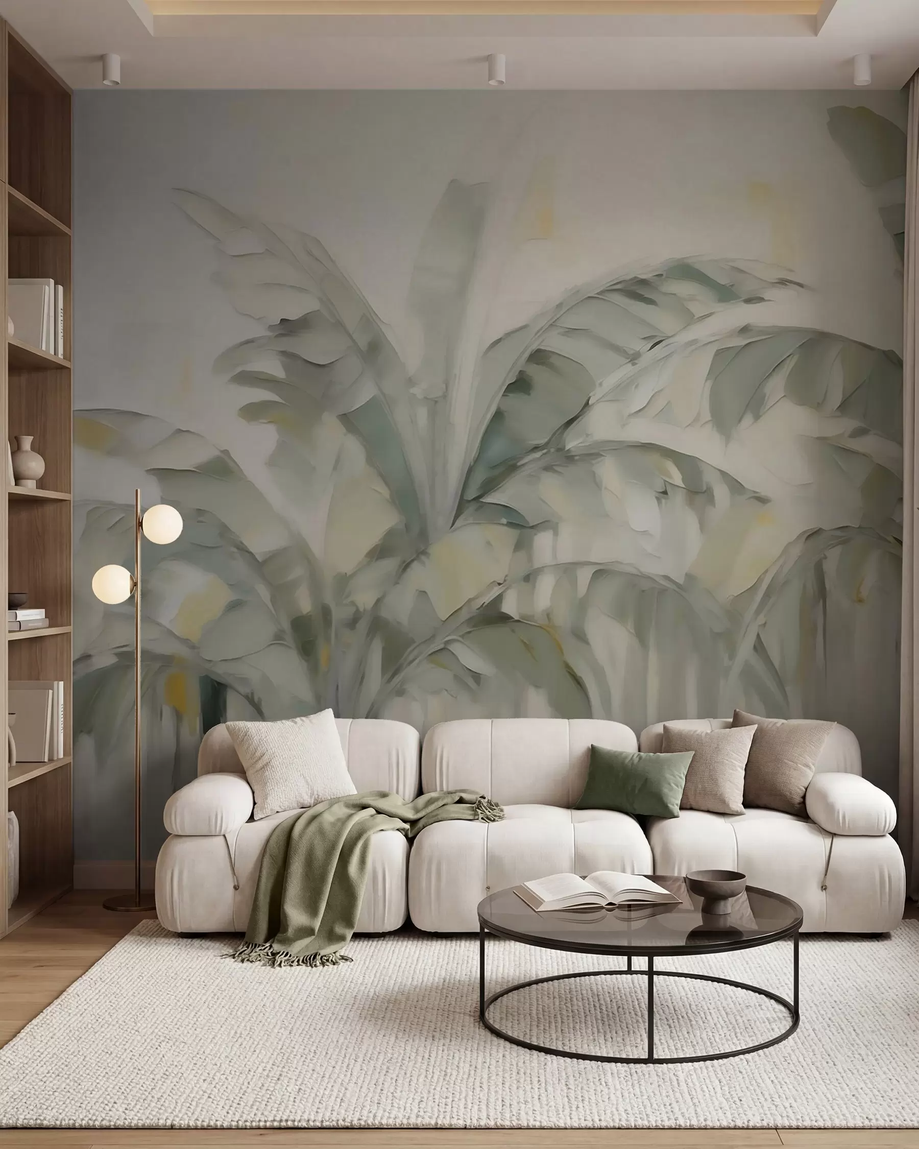 wall murals Апстрактни палмини листови, имитација слике w05826