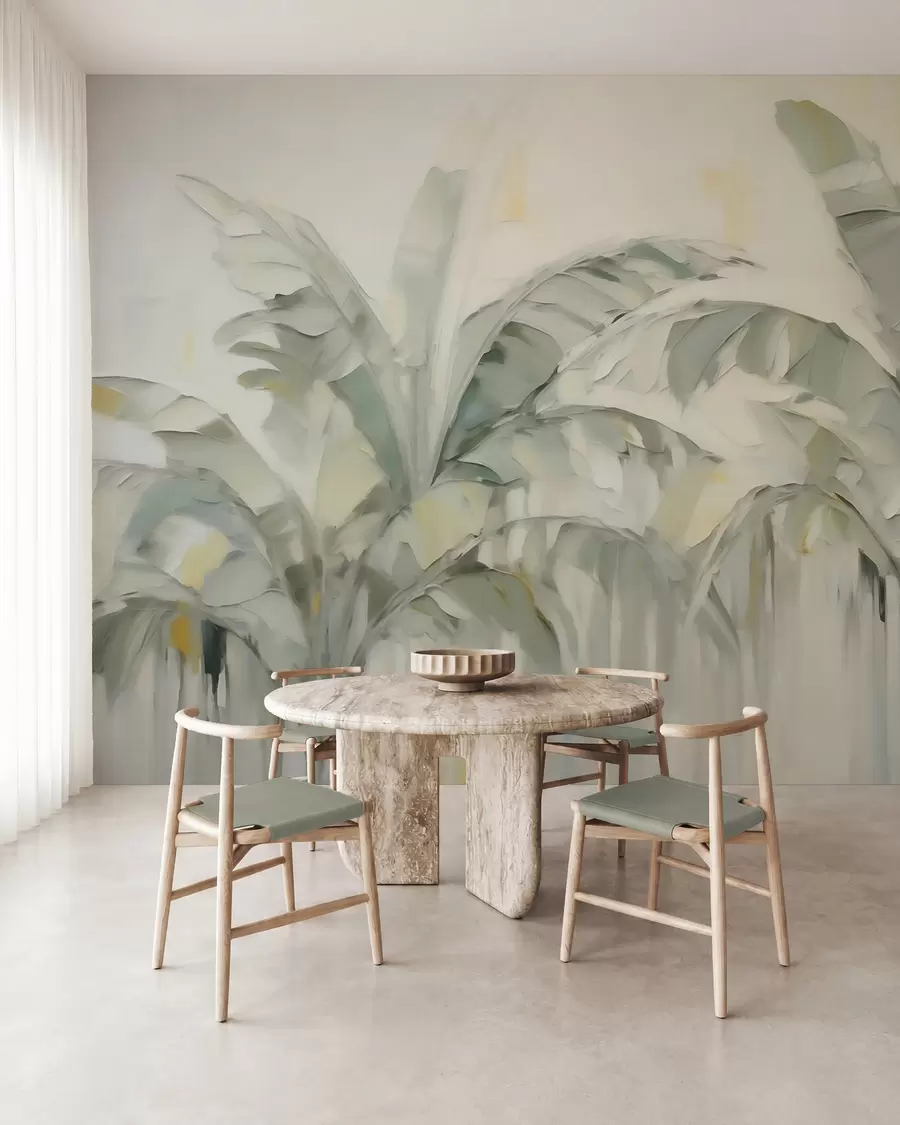 wall murals Апстрактни палмини листови, имитација слике w05826