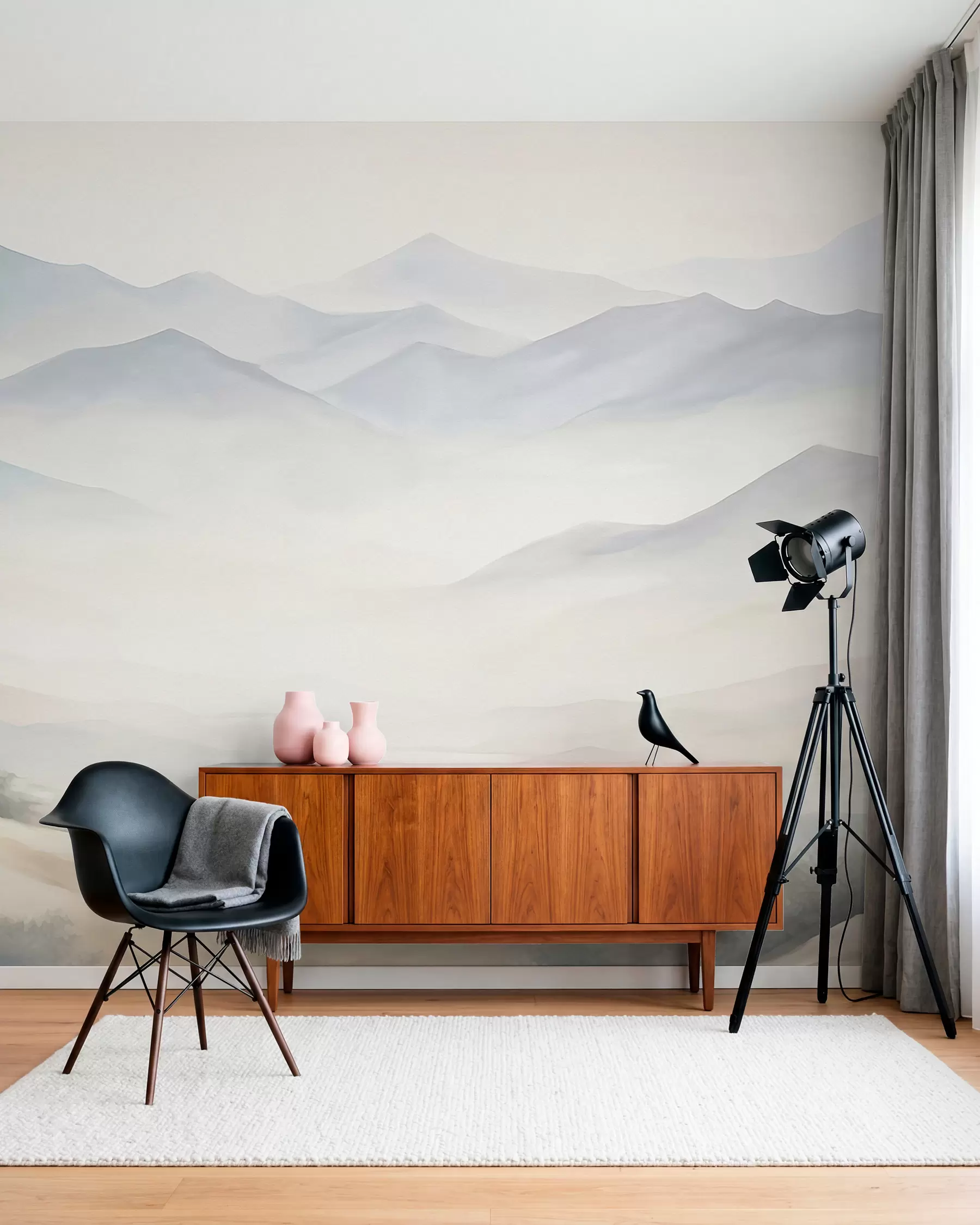 wall murals Текстурирани планински пејзаж w05834