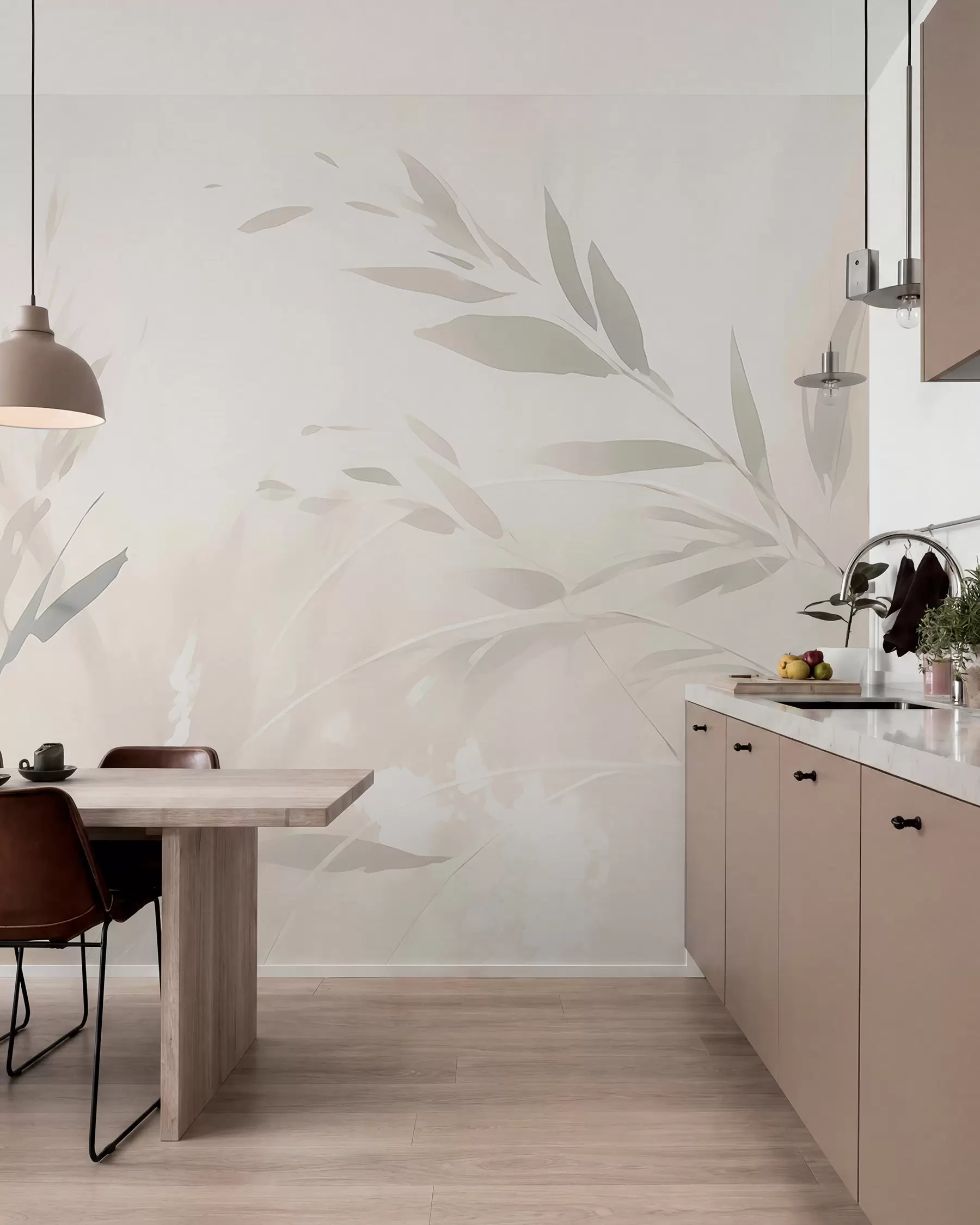 wall murals Grančice svijetlog lišća w05837