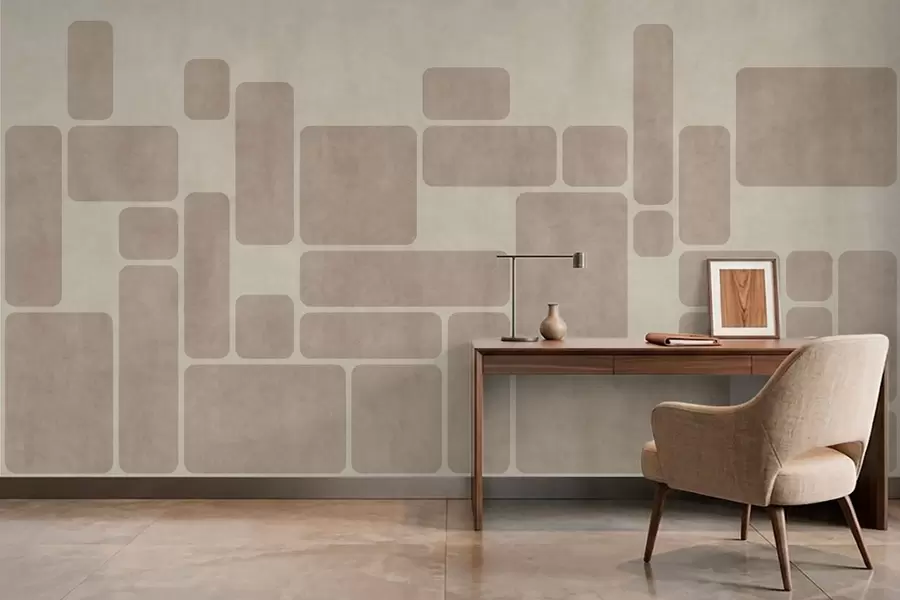 wall murals Геометријски узорак са заобљеним правоугаоницима w05141