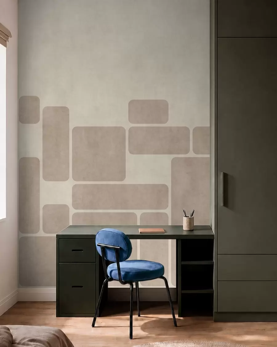 wall murals Геометријски узорак са заобљеним правоугаоницима w05141