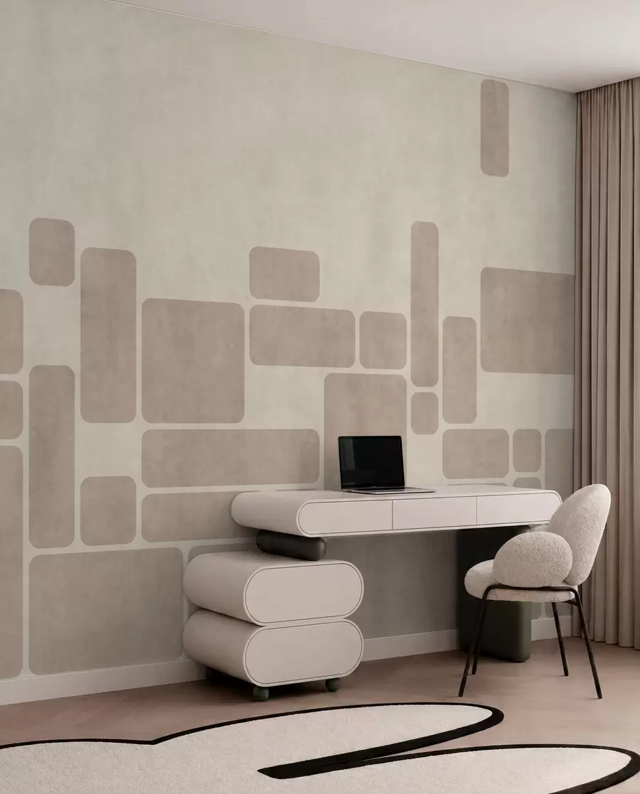 wall murals Geometrija u boji pijeska w05141