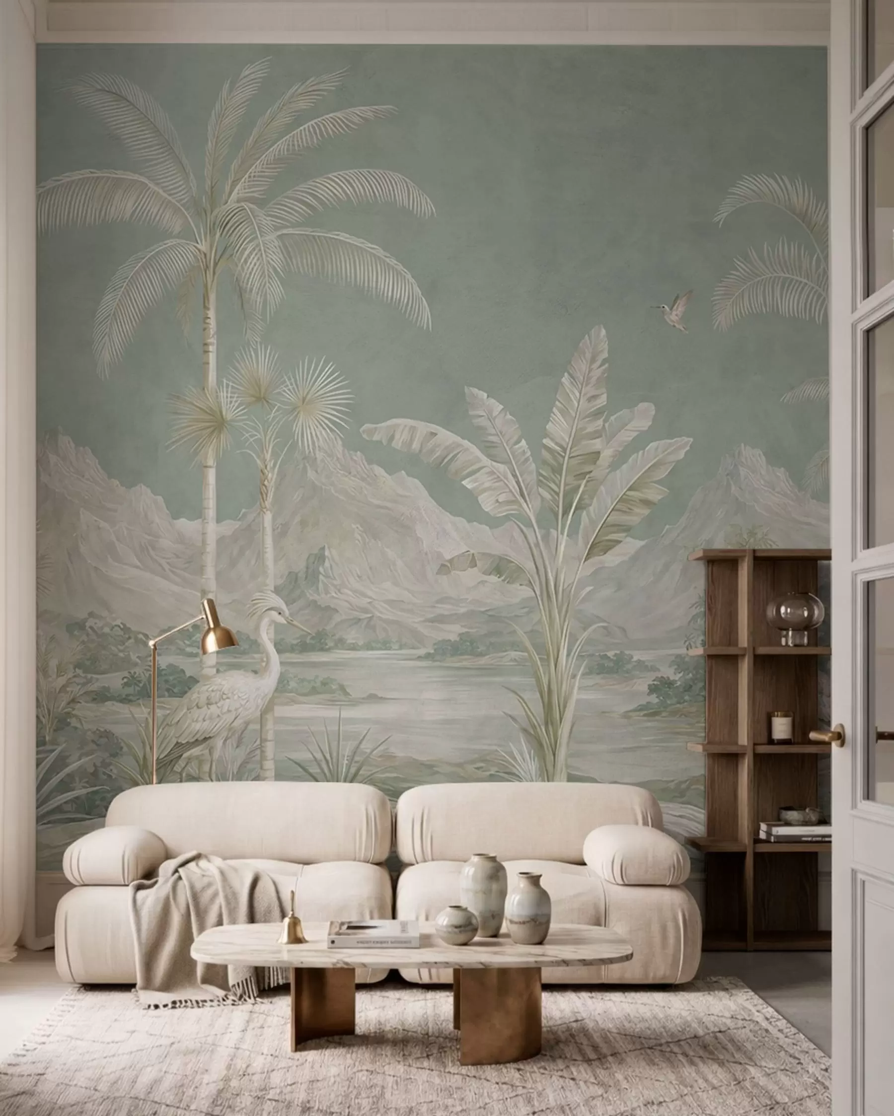 wall murals Tropi u vintidž stilu w05819