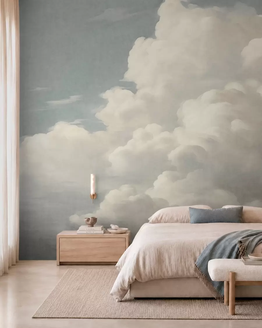 wall murals Oblaci u bisernim tonovima w05855