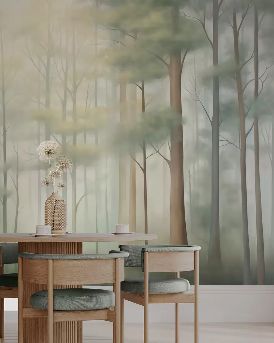 wall murals Апстрактна листопадна шума w05673