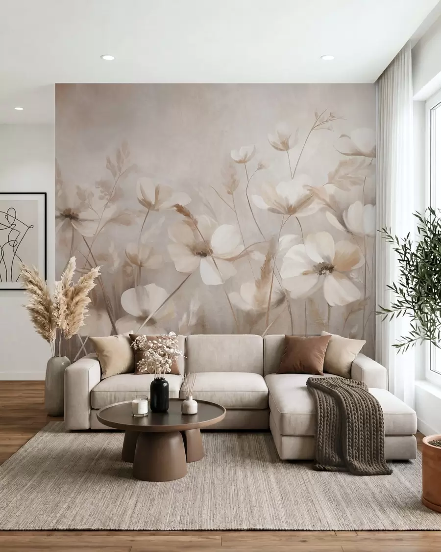 wall murals Cvjetovi u blagom svjetlu w10019