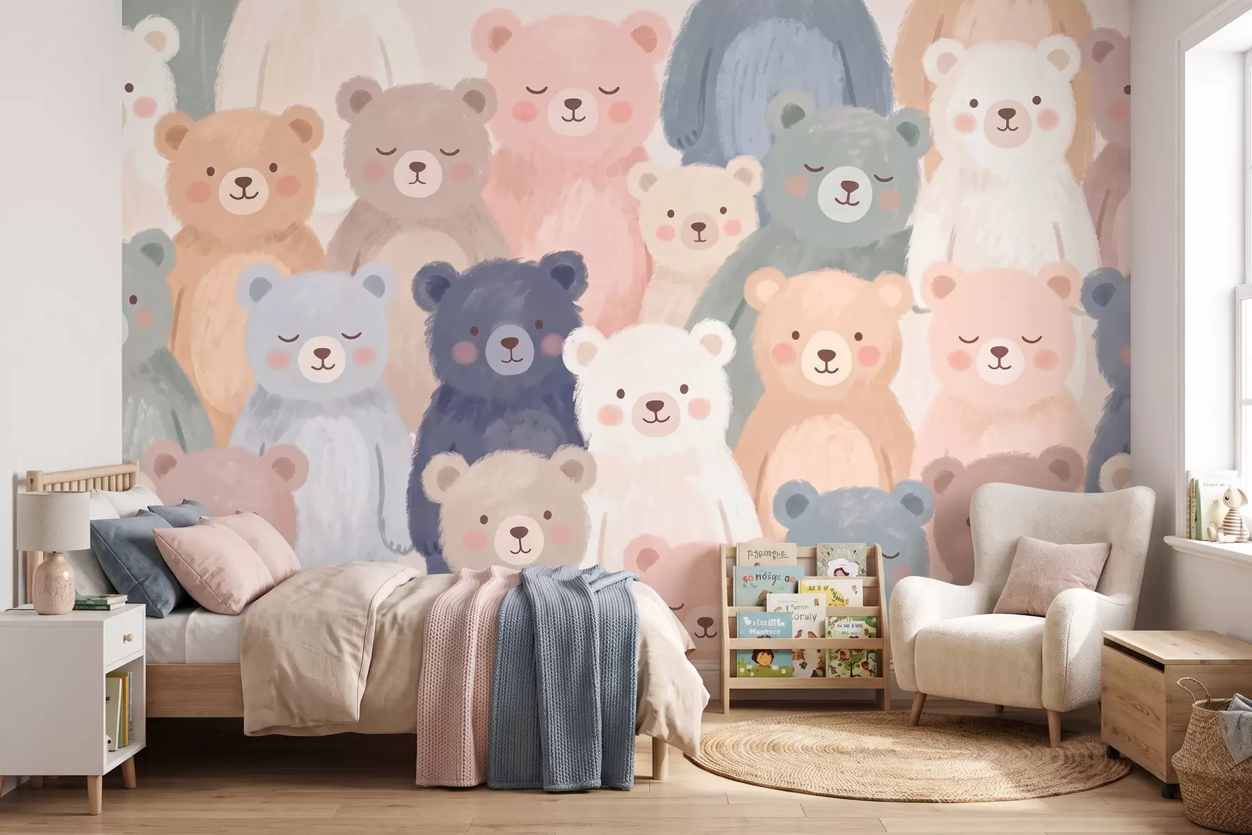 wall murals Медведићи у пастелним бојама w10010