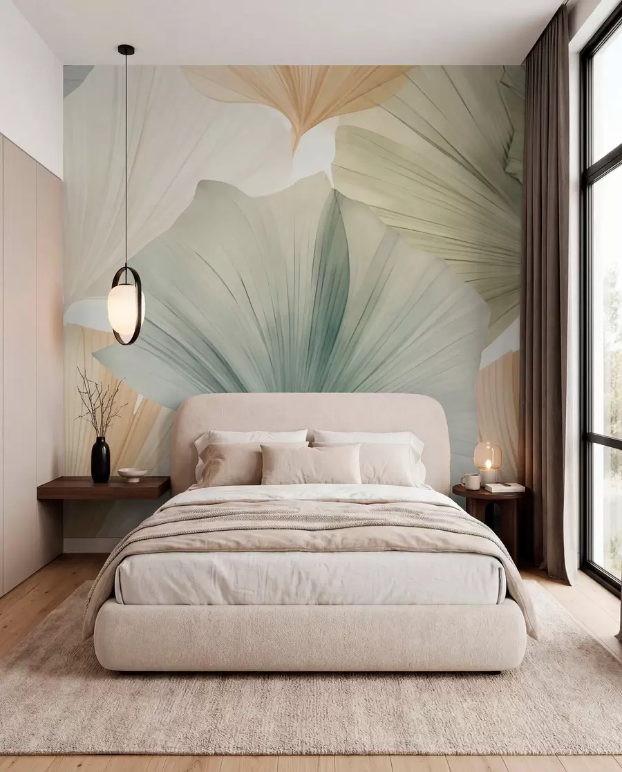 wall murals Округли лист гинка w05772
