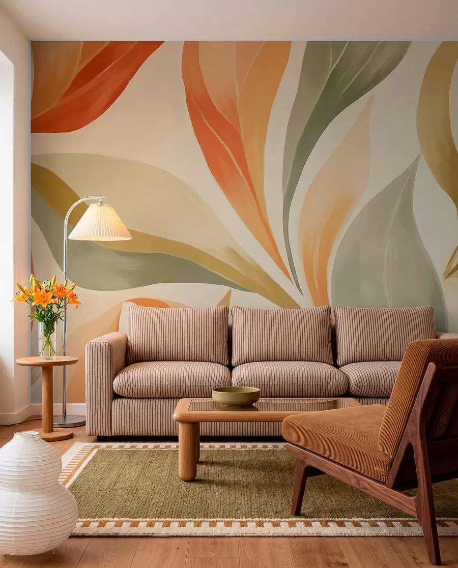 wall murals Шпиљасти листови w05839
