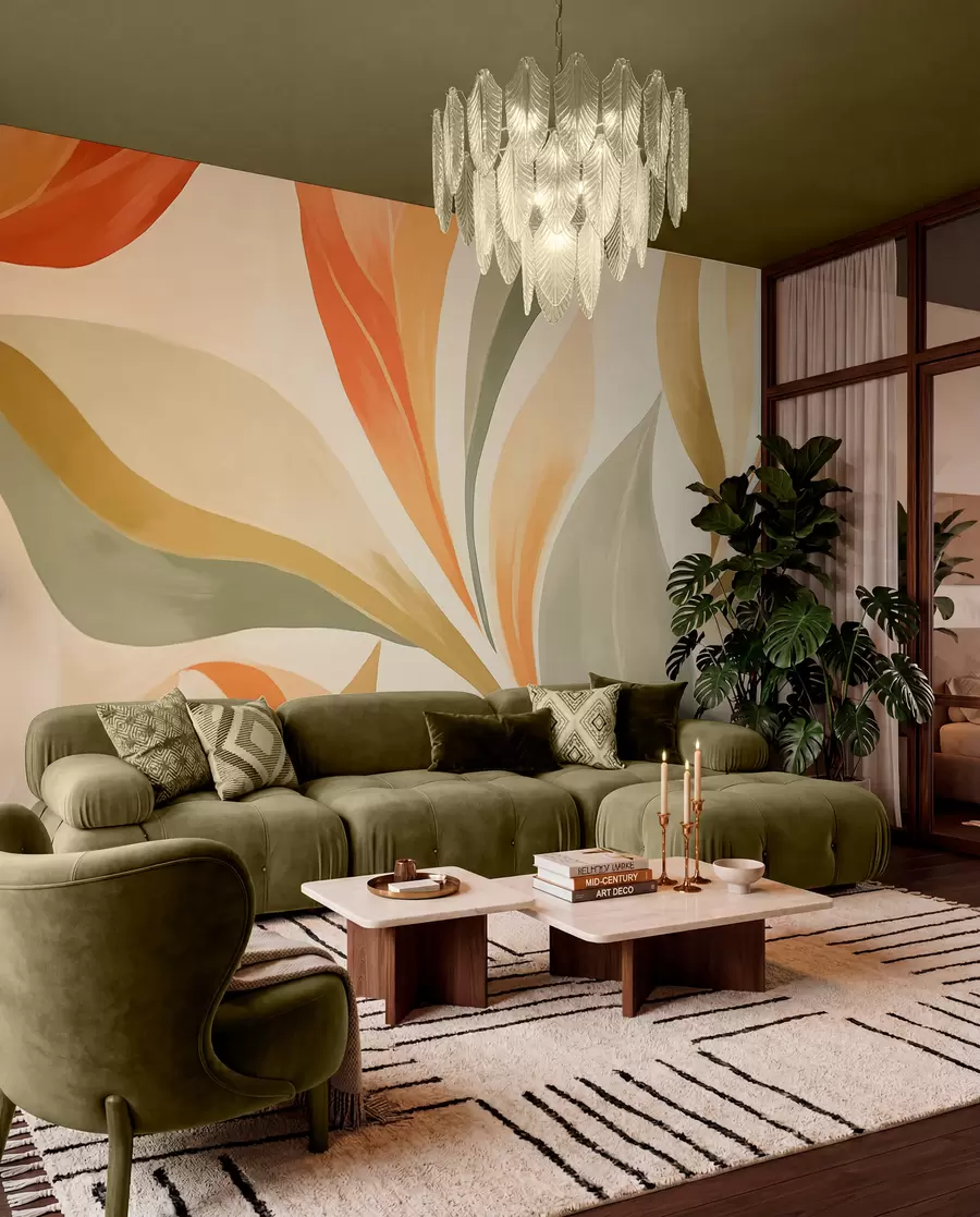 wall murals Lišće u okeru w05839