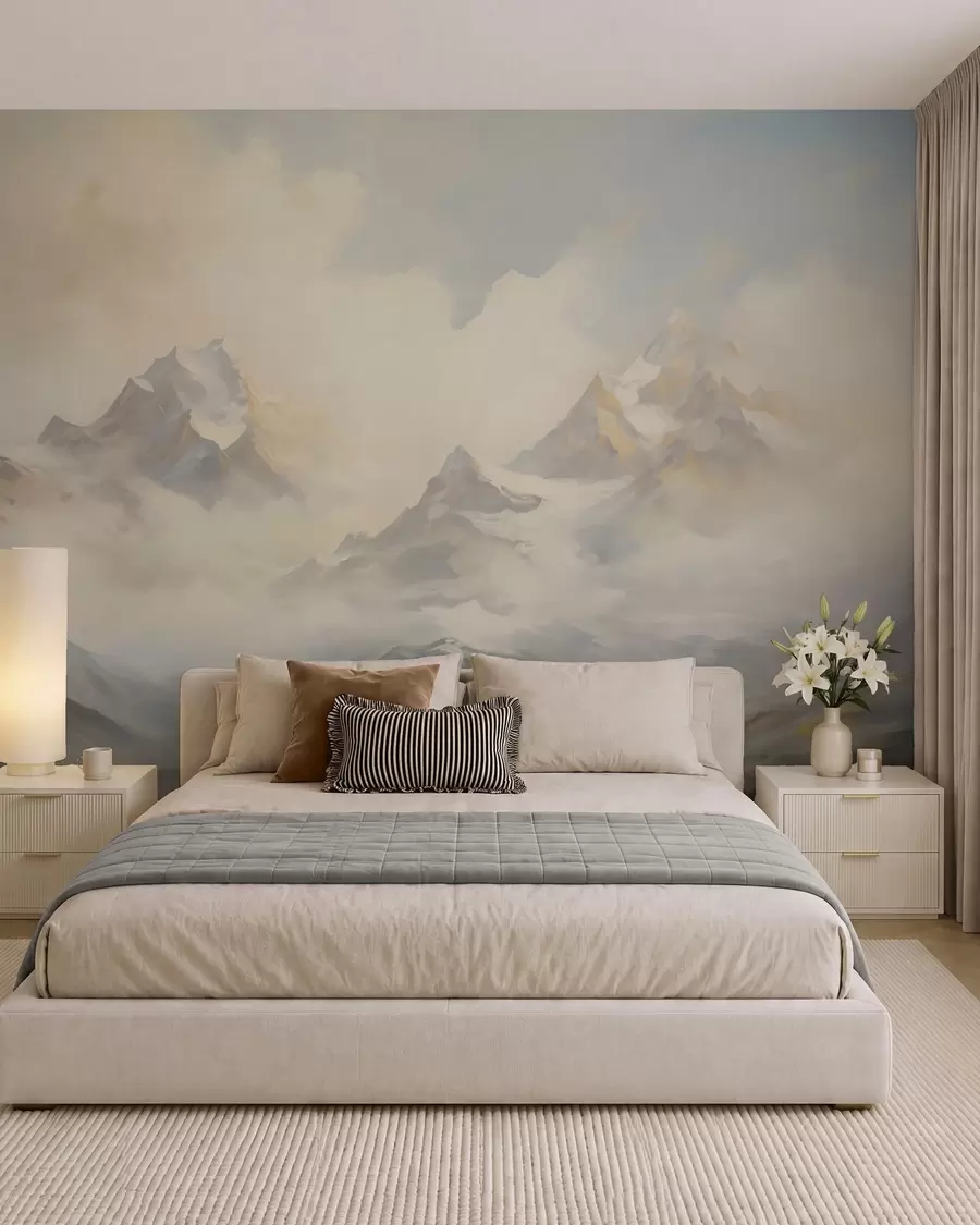 wall murals Планински пејзаж имитација слике w05873