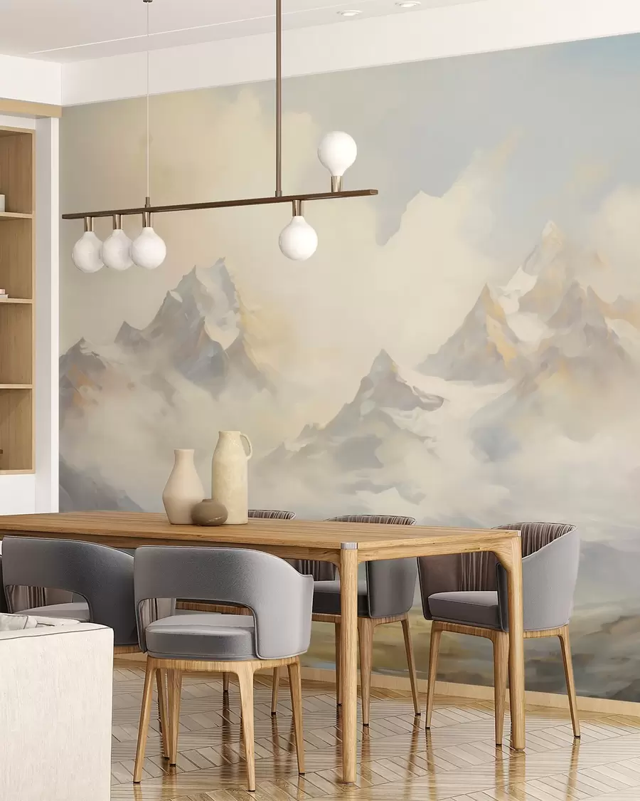 wall murals Планински пејзаж имитација слике w05873