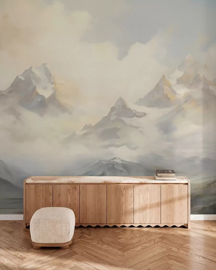wall murals Планински пејзаж имитација слике w05873