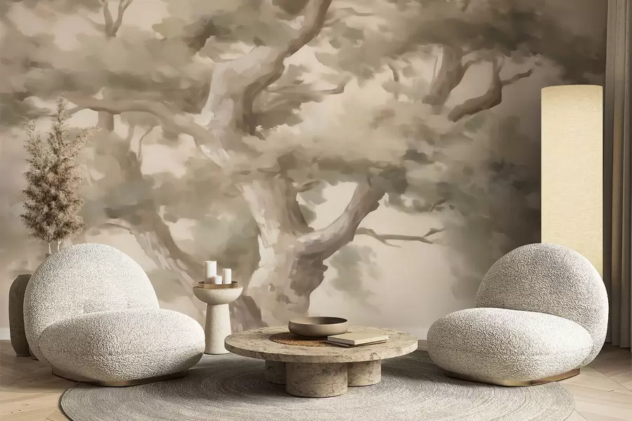wall murals Апстрактно дрво, имитација слике w05875
