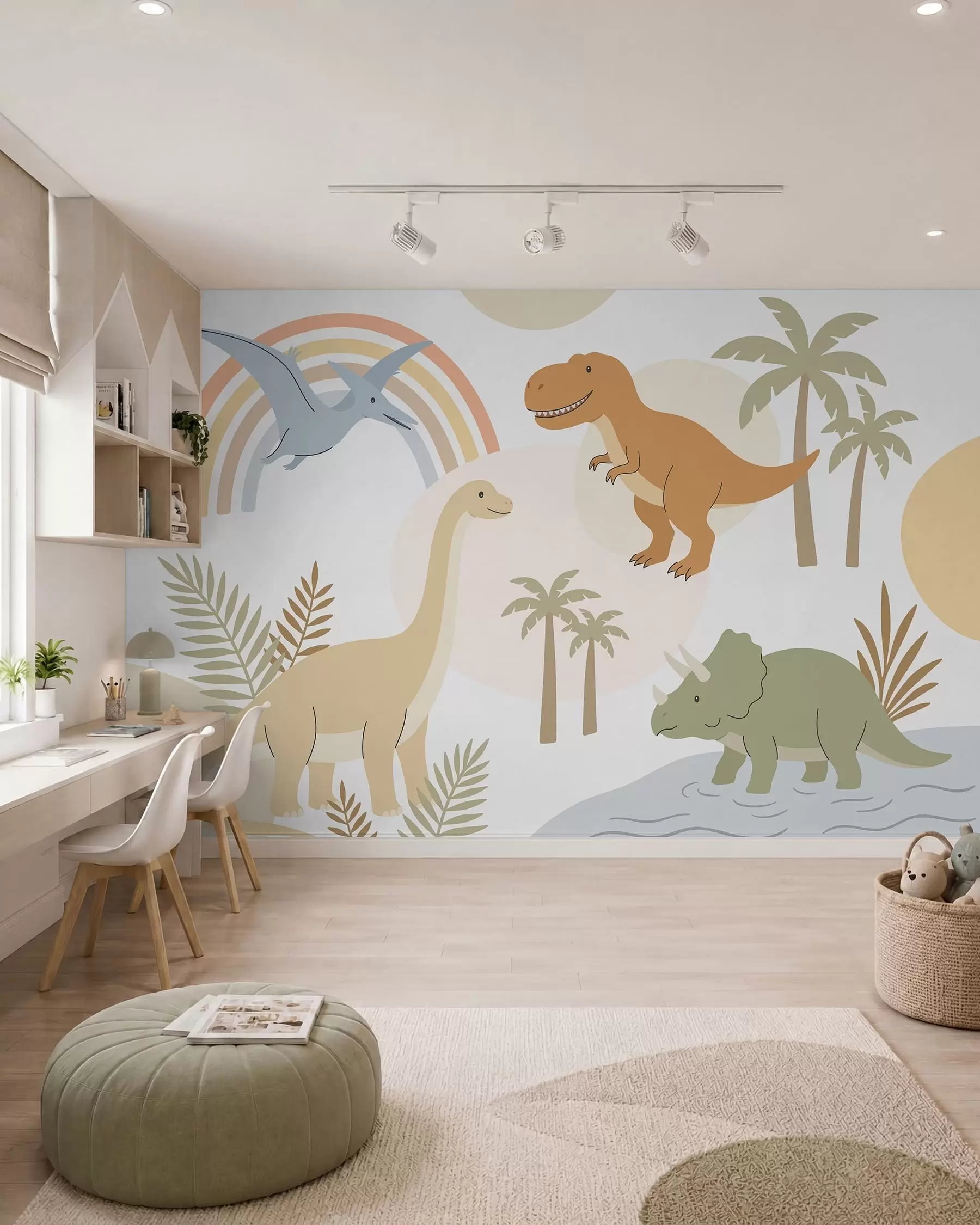 wall murals Dinosaurusi i duga w05842
