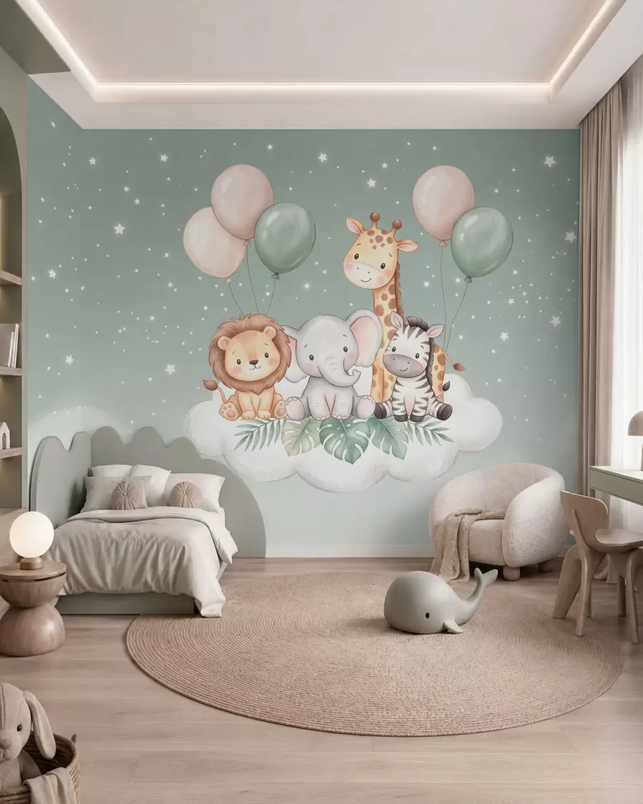 wall murals Safari u oblacima w10004
