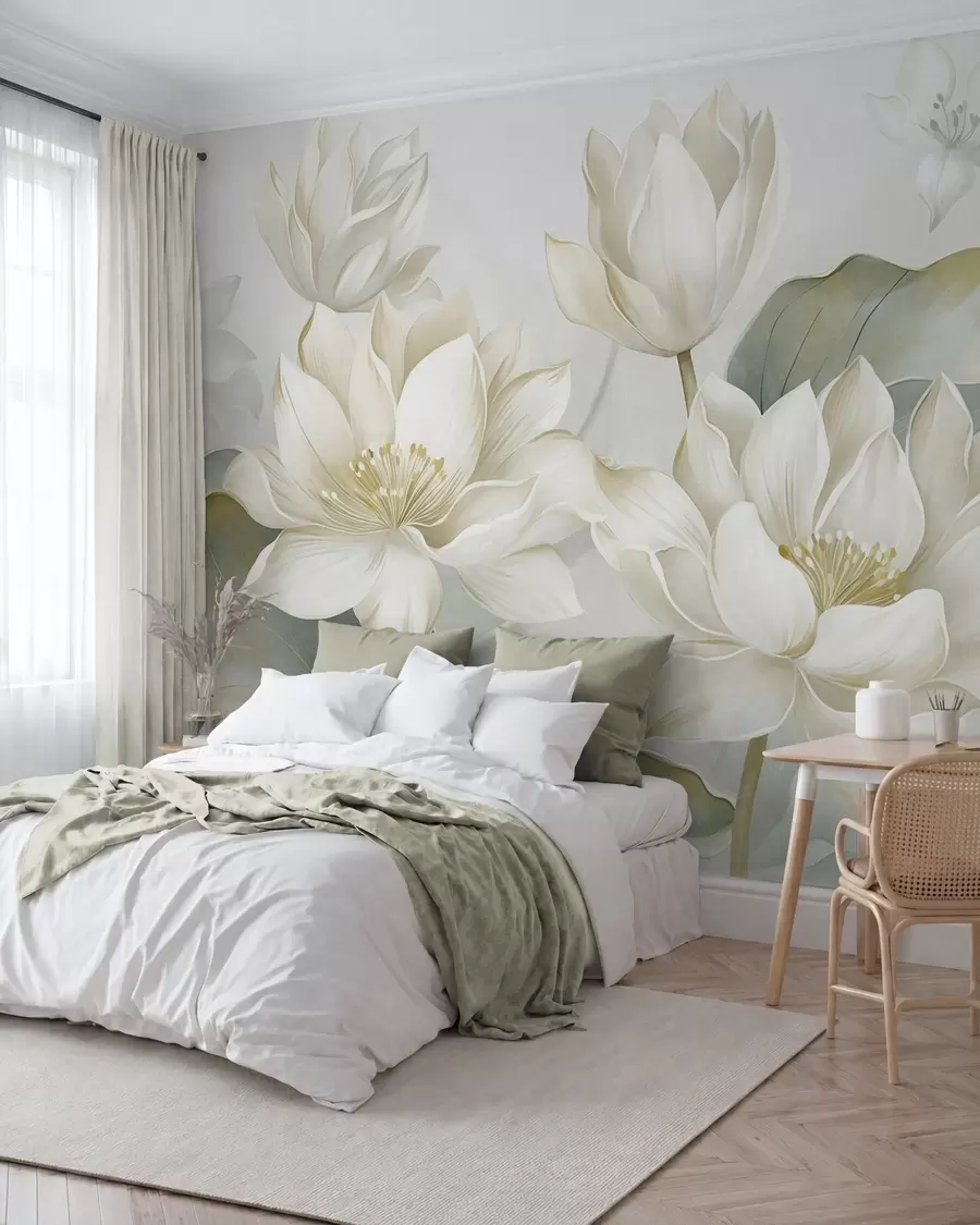 wall murals Lotos u bisernim tonovima w10027