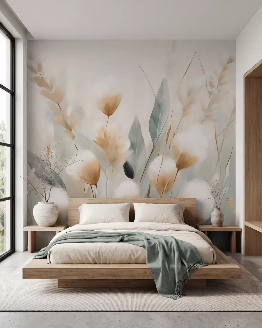 wall murals Апстрактне пољске траве w05844