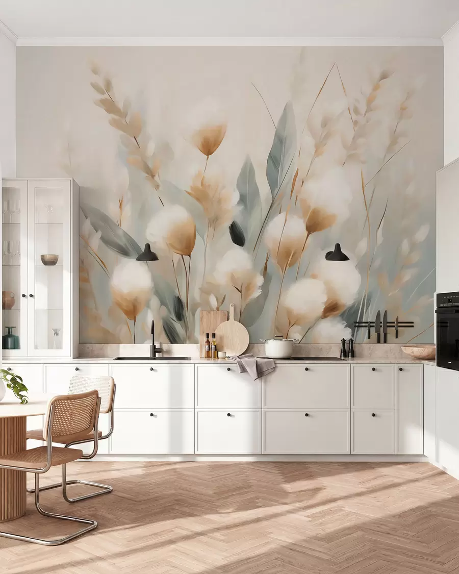 wall murals Апстрактне пољске траве w05844