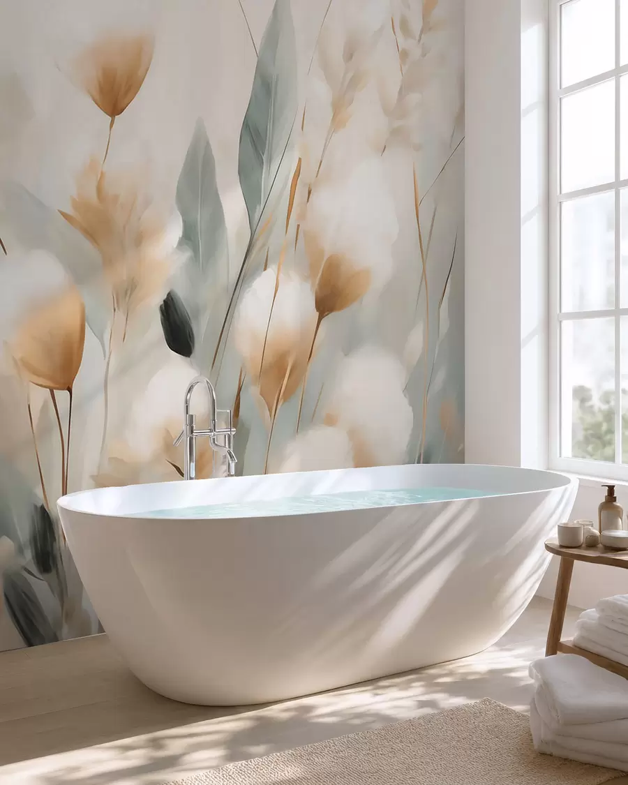 wall murals Апстрактне пољске траве w05844
