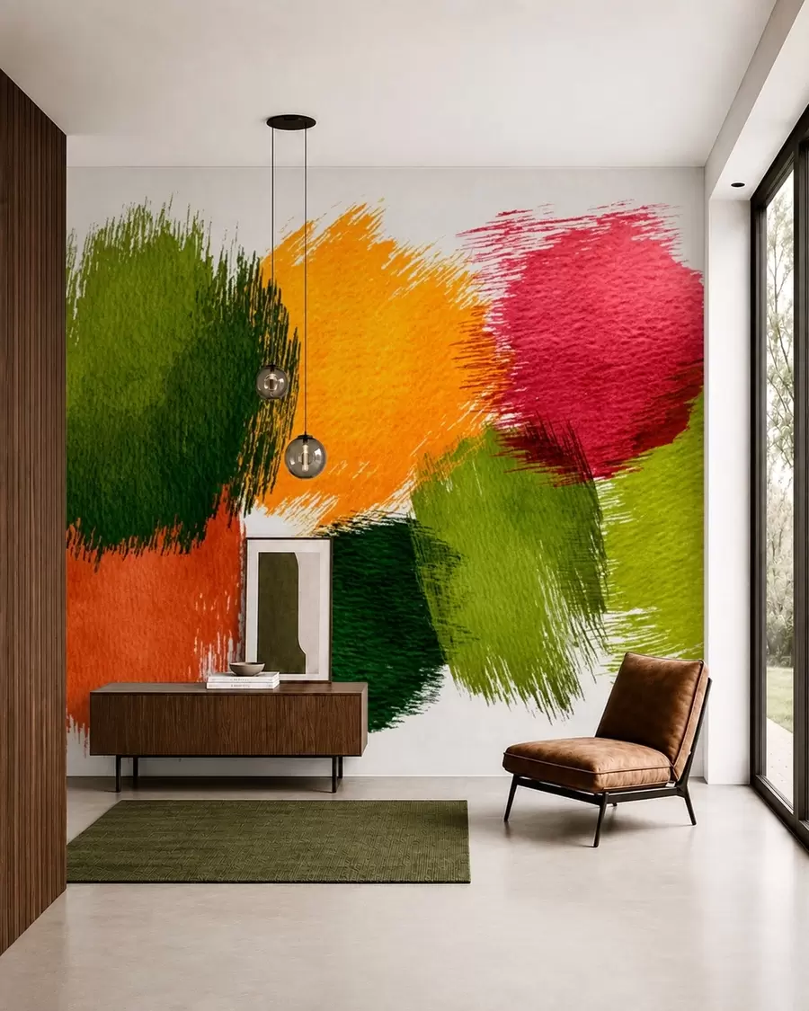wall murals Potezi boje w05859