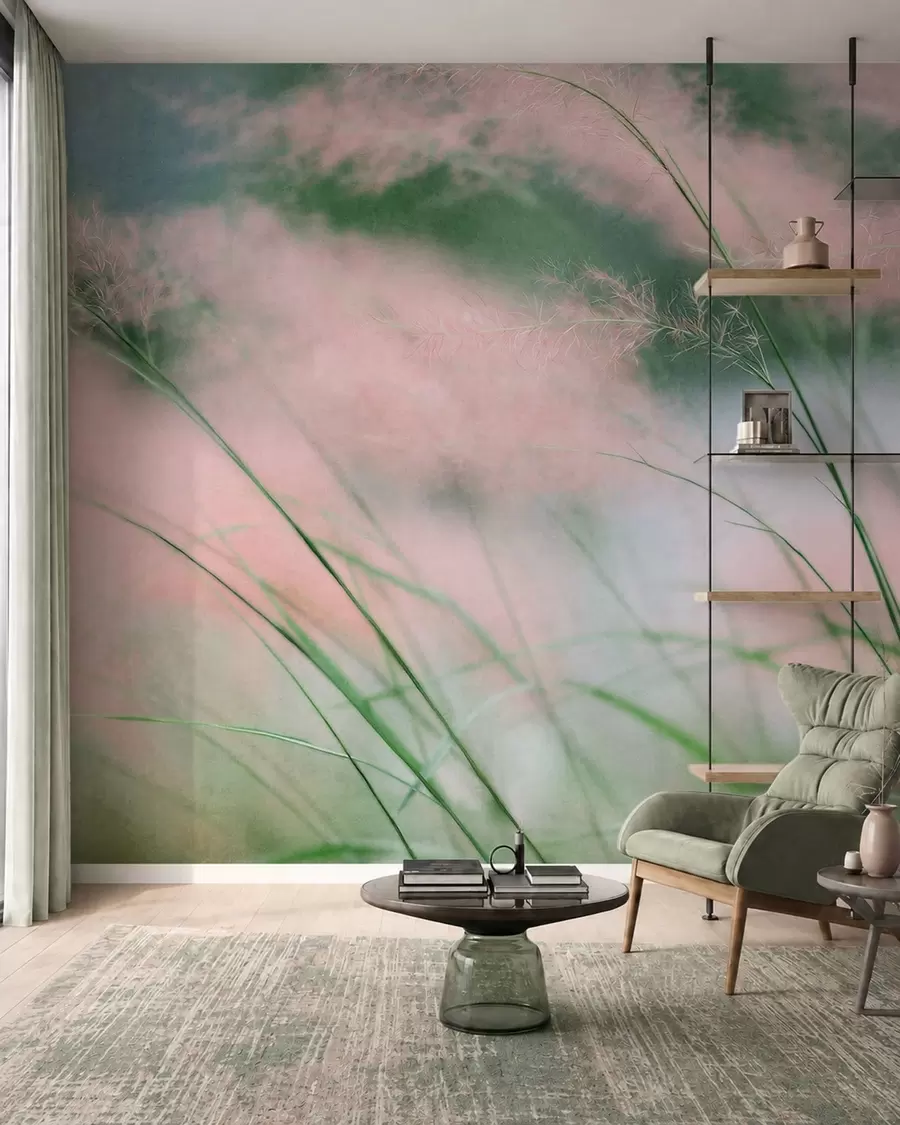 wall murals Trave u puder roze w05886