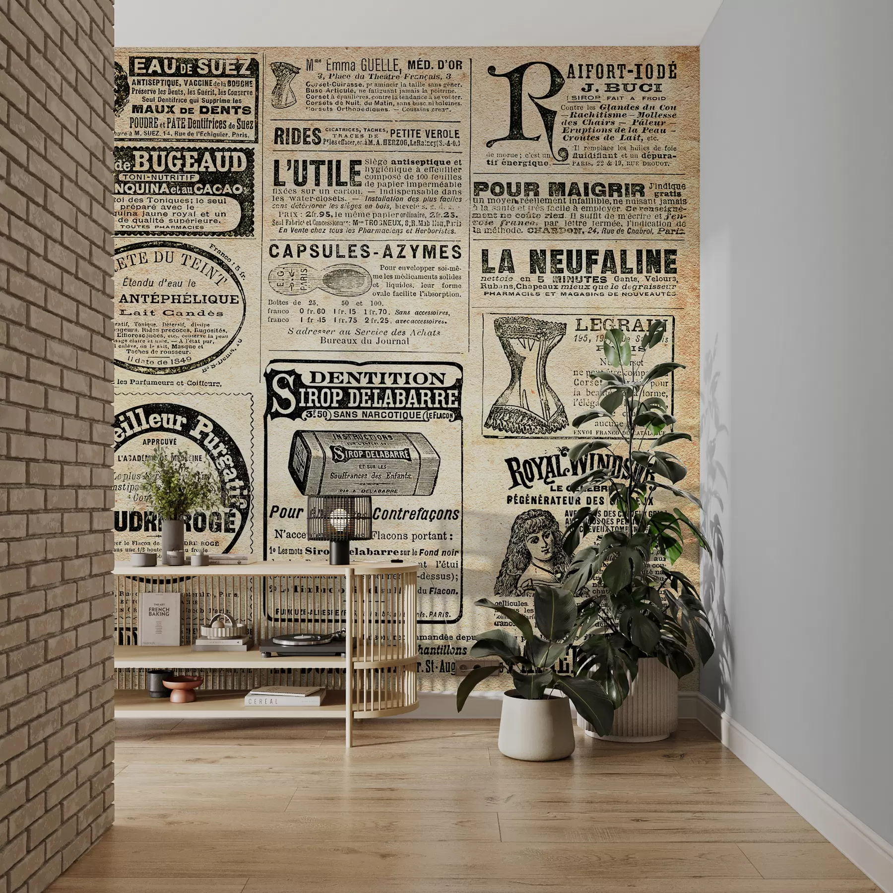wall murals Новине, публикација и фонт u56680