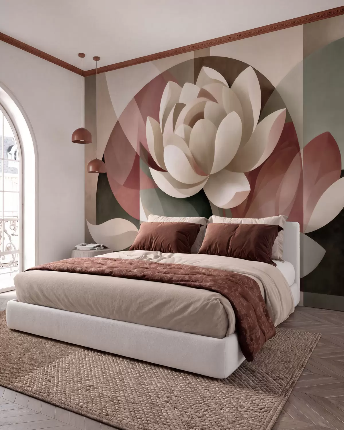 wall murals Cvjetna geometrija w10035