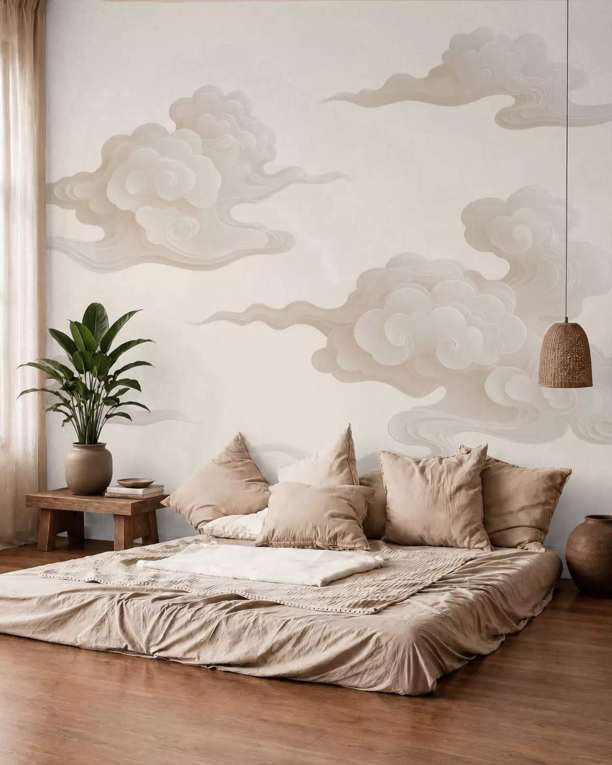 wall murals Oblačni uvojci w10036