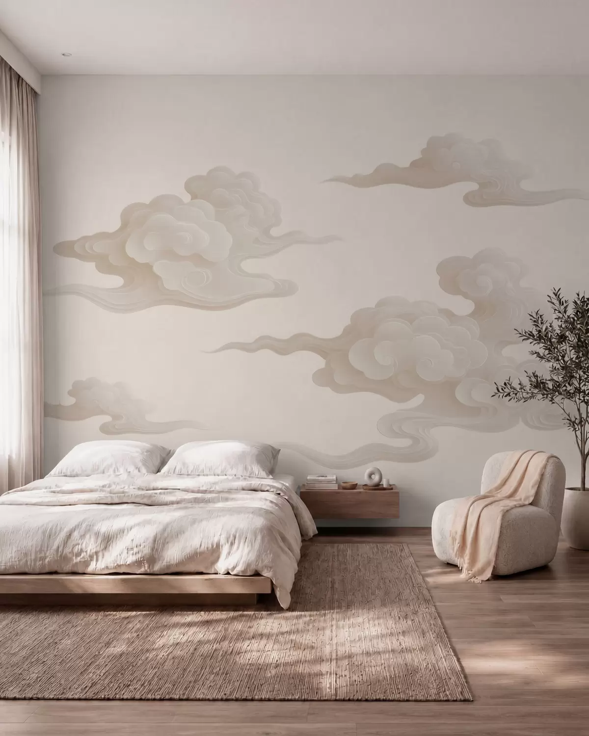 wall murals Oblačni uvojci w10036