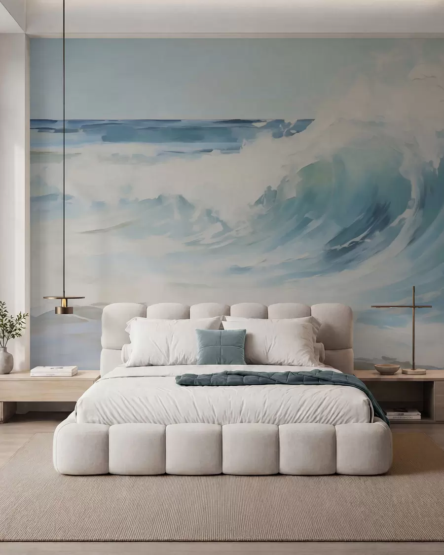 wall murals Talasi u azurnim tonovima w05899