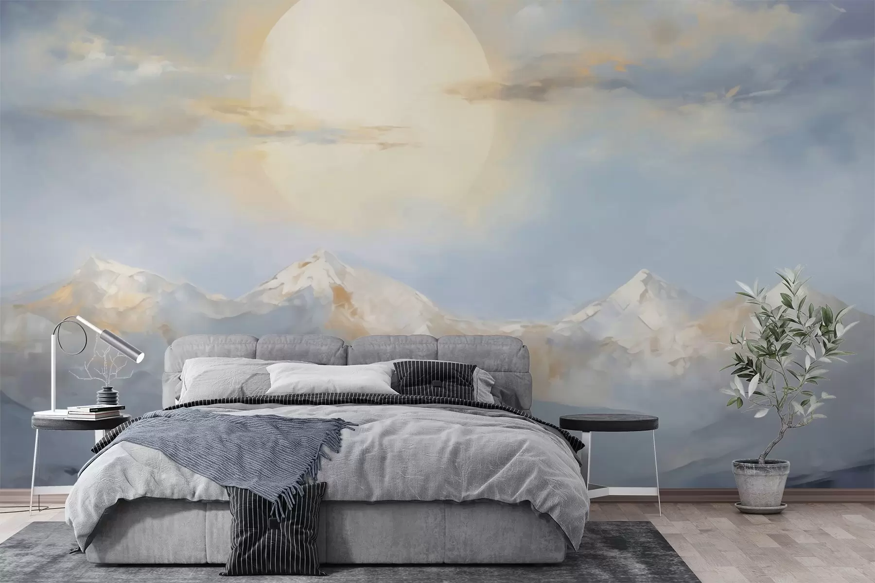 wall murals Апстрактне планине, имитација слике w05903