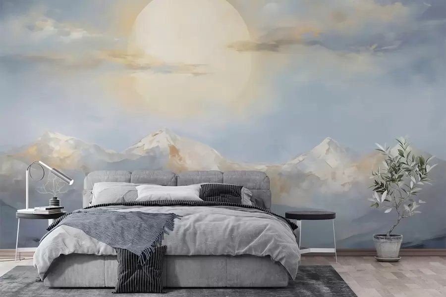 wall murals Апстрактне планине, имитација слике w05903
