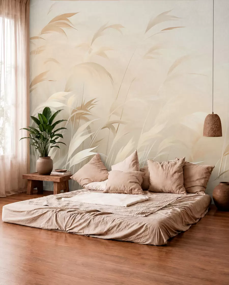 wall murals Trave u pješčanim tonovima w05910