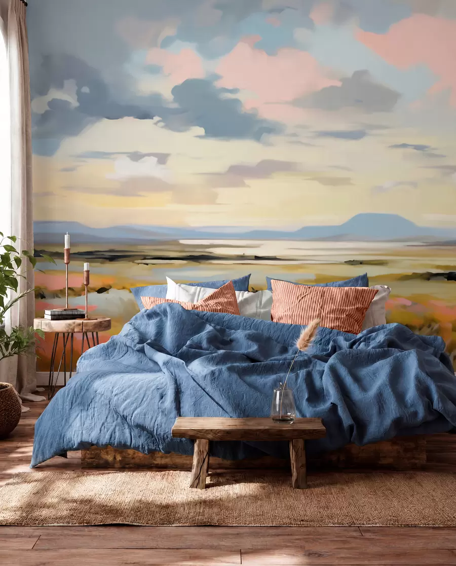wall murals Horizont u zalasku sunca w05911